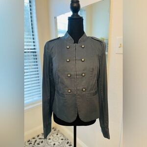 Halogen Military Jacket in Slate Blue  Medium